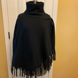 Cable Knit Poncho